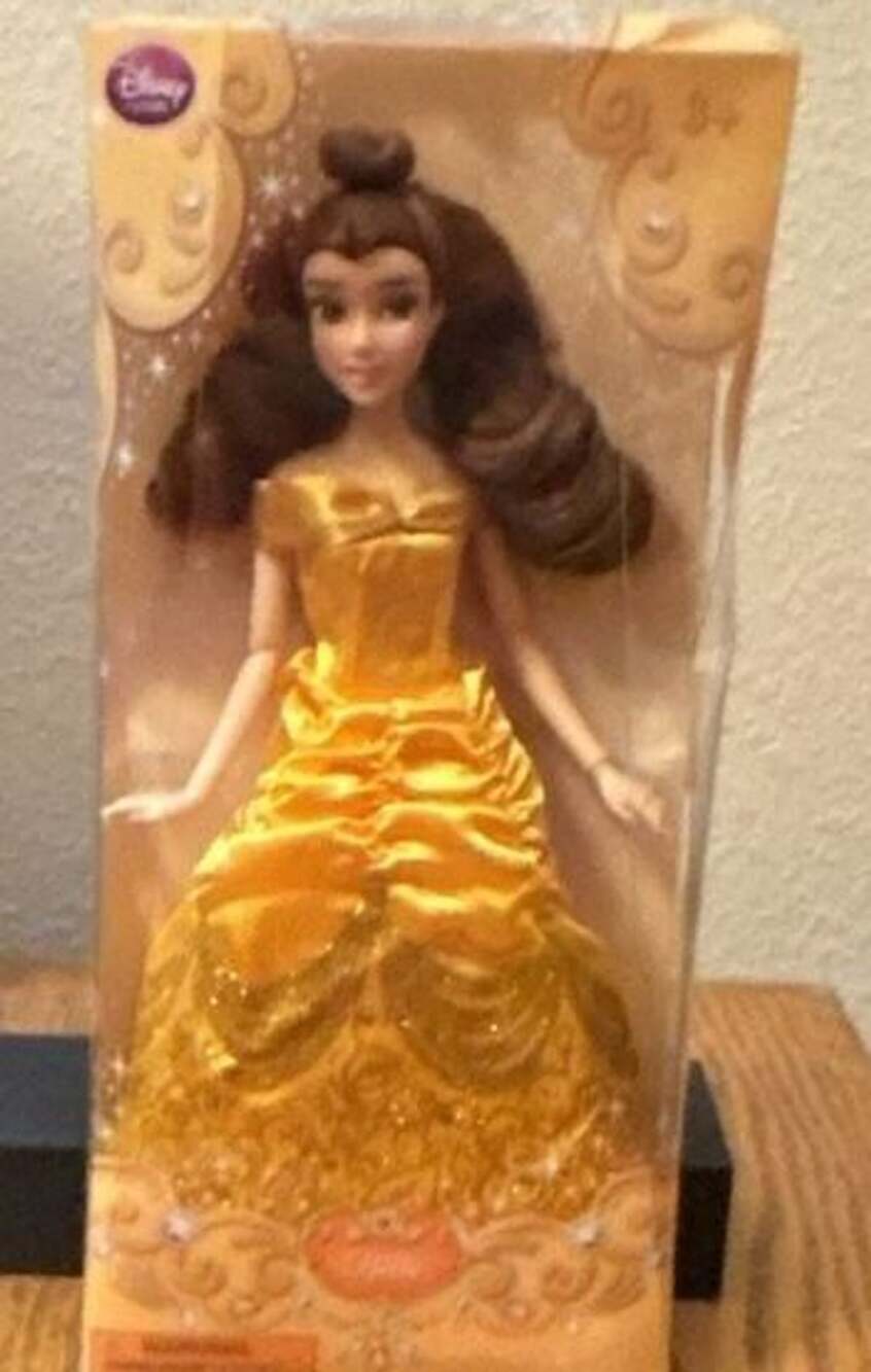 Disney Princess Belle Beauty & the Beast In Box. Box is damaged. Selling As Is.